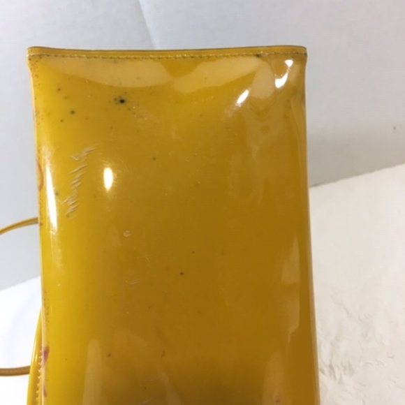 Liz Claiborne Vinyl Mini Merry Christmas Tote Bag 9x4x8 - Picture 8 of 12